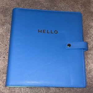 The Happy Planner Blue Notebook with Gold Accents